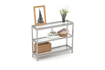 Picture of JOSEF 90 Tempered Glass Console Table with 3 Tiers