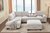 Picture of OSAKA Sectional Sofa (Beige) - Chaise Facing Left with Ottoman