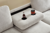 Picture of OSAKA Sectional Sofa (Beige) - Chaise Facing Left with Ottoman