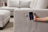 Picture of OSAKA Sectional Sofa (Beige) - Chaise Facing Left with Ottoman