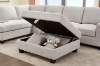 Picture of OSAKA Sectional Sofa (Beige) - Chaise Facing Left with Ottoman