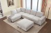 Picture of OSAKA Sectional Sofa (Beige) - Chaise Facing Left with Ottoman