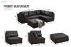 Picture of AUSTEN Foil-Printed Fabric Modular Sectional Sofa Range - 3PC Combo Set (Armlessx1 + Arm Facing Leftx1 + Arm Facing Rightx1)