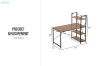 Picture of SHELTON 120 Office Desk with Shelves