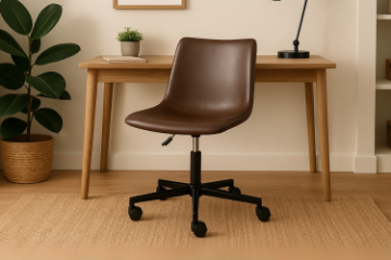 Picture of HALLE Height Adjustable Office Chair(Dark Brown)