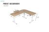 Picture of NEXUS 160 L-Shaped Electric Height-Adjustable Standing Desk with LED Display and USB Charging Port (Oak)