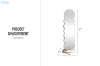 Picture of TOVIA H170 Swivel Base Stand Mirror
