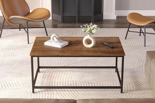 Picture of GASTON 80 Coffee Table (Walnut Colour)