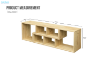 Picture of LIZZY Extensible 140-210 Double L-Shaped TV Unit