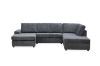 Picture of William Sectional Sofa with Ottoman - Chaise Facing Right