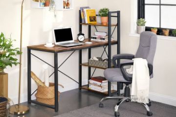 Picture of VASAGLE 120×60cm Computer Desk with Shelves