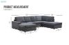 Picture of William Sectional Sofa with Ottoman