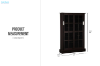 Picture of BOWERY 125X81CM Sliding Door Glass Display Cabinet