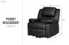 Picture of [FLOOR MODEL CLEARANCE]MATTHEW Zero Gravity Power Lift Recliner Chair *Twin Motor with Adjustable Headrest (Black) 
