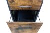 Picture of BASSETT 2-Drawer Bedside Table/File Cabinet with Wheels