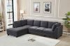 Picture of LIBERTY Premium Sectional Sofa (Dark Grey)  - Chaise Facing Left with Storage Ottoman