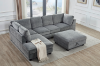 Picture of LIBERTY PREMIUM Sectional Sofa with Storage Ottoman (Grey)