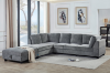 Picture of LIBERTY Premium Sectional Sofa (Sandstone)  - Chaise Facing Left with Storage Ottoman