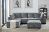 Picture of LIBERTY Premium Sectional Sofa (Grey) - Chaise Facing Left with Storage Ottoman