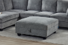 Picture of LIBERTY Premium Sectional Sofa (Sandstone)  - Chaise Facing Left with Storage Ottoman