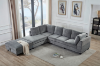 Picture of LIBERTY Premium Sectional Sofa (Grey) - Chaise Facing Right with Storage Ottoman