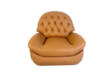 Picture of SANO 360° Swivel Manual Recliner Lounge Chair with Mobile Holder (Orange)