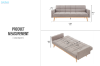 Picture of HORMI 3 Seater Sofa Bed (Beige)