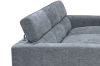Picture of Frankfurt Sectional Fabric Sofa (Grey) - Chaise Facing Left