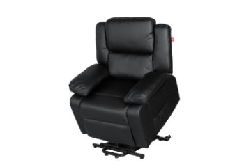 Picture of [FLOOR MODEL CLEARANCE]MATTHEW Zero Gravity Power Lift Recliner Chair *Twin Motor with Adjustable Headrest (Black)