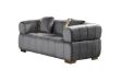 Picture of  [FLOOR MODEL CLEARANCE]  VEGAS 2 Seater Chesterfield Velvet  Sofa (Grey) 