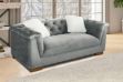 Picture of [FLOOR MODEL CLEARANCE] MALMO 2 Seater Velvet Sofa with Pillows (Grey)