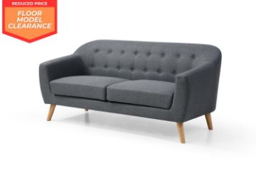 Picture of (FLOOR MODEL CLEARANCE) BRACKE 3 Seater Fabric Sofa (Grey)