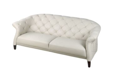 Picture of TORONTO 3-Seater Genuine Leather Button-Tufted Sofa