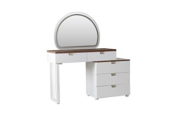 Picture of THIAGO 5-Drawer Dressing Table with LED Mirror