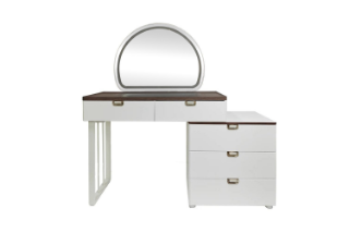 Picture of THIAGO 5-Drawer Dressing Table with LED Mirror