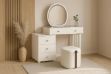 Picture of KALINA 5-Drawer Dressing Table with LED Mirror and Zerra Makeup Stool Set