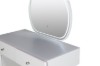 Picture of KALINA 5-Drawer 80-120 Dressing Table with LED Mirror and Zerra Makeup Stool Set