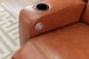 Picture of [FLOOR MODEL CLEARANCE]FARMLYN Electric Adjustable Seat Reclining Corner Sofa/Modular Sofa with USB Port and LED Light (Brown)