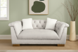 Picture of MALMO 2 Seater Velvet Sofa with Pillows (Beige)