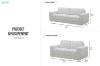 Picture of CORTONA 3/2 Seater Fabric Sofa Range