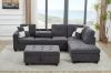 Picture of NEBULA Pro Sectional Sofa with Storage Ottoman (Dark Grey)- Chaise Facing Left