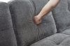 Picture of NEBULA Pro Sectional Sofa with Storage Ottoman & Drop-Down Console & USB Port (Misty Grey)