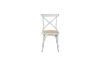 Picture of (FLOOR MODEL CLEARANCE) ALBION Solid Beech Cross Back Dining Chair with Rattan Seat (White)