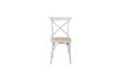 Picture of (FLOOR MODEL CLEARANCE) ALBION Solid Beech Cross Back Dining Chair with Rattan Seat (White)