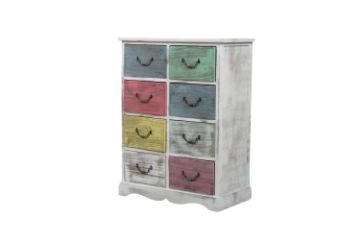 Picture of (FLOOR MODEL CLEARANCE) CECILIA 8-Drawer Solid Wood Vintage Sideboard Cabinet