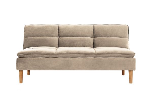 Picture of PASHA 3 Seater Sofa Bed (Light Brown)