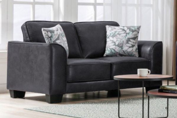 Picture of  [FLOOR MODEL CLEARANCE] CAMILLA  2-Seater Air Leather  Sofa (Black)