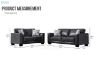 Picture of  [FLOOR MODEL CLEARANCE] CAMILLA  2-Seater Air Leather  Sofa (Black)