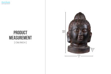 Picture of 658-021 H52 Head Buddha Statue