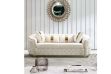 Picture of [FLOOR MODEL CLEARANCE]  PIEDMONT 3 Seater Chesterfield Velvet Sofa (Beige)